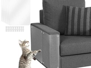 TaimeiMao Protector de Muebles Gatos, sofá Anti-arañazos,Gatos Anti-arañazos,Gatos Anti arañazos para sofá,Sofá antiarañazos para Gatos,20 Tornillos Gato Anti arañazos (5 Piezas)