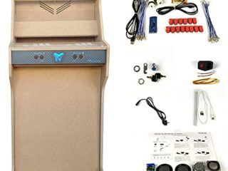 TALENTEC Kit para Mueble Arcade de 24” en Madera DM + metacrilato acrílico + componentes. Botones de 28mm y Joystick de Tipo español