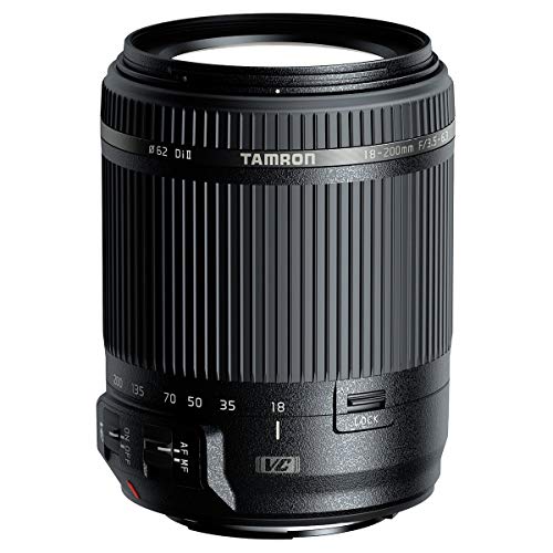 Tamron AF 18-200 mm F/3.5-6.3 XR Di II VC - Objetivo para cámara Canon (distancia focal 18-200mm, apertura f/3.5-6.3, estabilizador óptico, diámetro filtro: 62mm), color negro