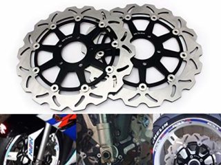 TARAZON Set de 2 Disco Discos de Freno Delantero moto para S.u.z.u.k.i GSX-R GSXR 1300 Hayabusa GSX1300R 1999-2007/ GSX-R GSXR 600 750 1000/ TL1000 R S GSX1400