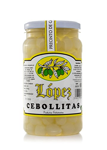 Tarro Cebollitas Blanca Envase PET 600 g. Peso Neto Escurrido