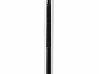Taurus Babel Infinite - Ventilador de torre de 110 cm, 3 velocidades, 3 modos, temporizador, oscilante, mando a distancia, base redonda, selector táctil, cable 116 cm, 50W, blanco