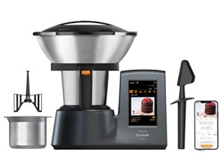 Taurus Mycook Touch Robot de Cocina, wifi, 1600 W, 2 L, hasta 140 grados, multifunción, más de 8000 recetas, Vaporera 2 niveles y cestillo de inox 29x36x26cm