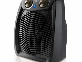 Taurus Tropicano 2400 Calefactor, termoventilador, 2 potencias de calor + ventilador, 2400W, asa de transporte, termostato ajustable, silencioso, diseño negro