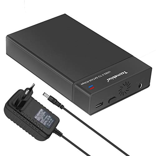 Tccmebius TCC-S863-DE USB 3.0 a SATA Externo Recinto del Disco Duro Caso para 2.5 3.5 Pulgadas SATA I / II / III HDD y SSD (Apoyo Máximo de 8TB), Apoyo UASP, Instalación Sin Herramientas