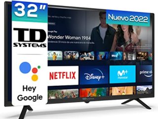 TD Systems - Smart TV Hey Google Official Assistant - Televisores 32 Pulgadas, Control por Voz, Chromecast, 2X HDMI, USB. 3 años de garantía - K32DLC16GLE