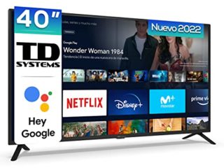 TD Systems - Smart TV Hey Google Official Assistant - Televisores 40 Pulgadas, Control por Voz, Chromecast, 3X HDMI, 2X USB. 3 años de garantía - K40DLC16GLE Modelo 2022