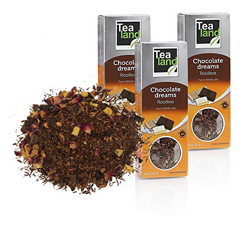 Tealand | Te rooibos Chocolate Dreams, Hojas Sueltas | Pack de rooibos granel | 3 x 100 gr