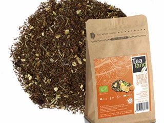 Tealand | Te Rooibos Naranja y Limón | Hojas Sueltas, 100g | Te Ecologico y Natural a granel | Infusion Relajante, Digestiva, sin teína, que ayuda a dormir