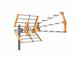 Tecatel ANT-BKM18 Antena BKM Triple plegable, UHF G18dB LTE + Filtro de Regalo (Naranja)