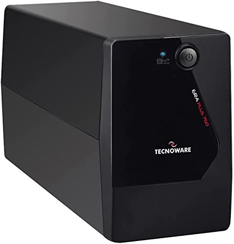 Tecnoware SAI ERA PLUS 750 - Sistemas de Alimentación Ininterrumpida - 2 salidas Schuko - Autonomía: 10 min/PC o 40 min/Módem Router - Potencia 750 VA