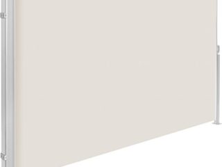 TecTake Toldo Lateral de Aluminio Separador retráctil terraza protección De Vivienda y de Base Postes Completo de Aluminio Varias tamaños - (Beige | 200x300cm | no. 401532)