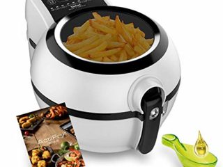 Tefal Actifry Genius Snaking FZ761015 - Freidora sin aceite, de aire 1.2 kg, con 9 programas automáticos y accesorio para snacks, panel táctil intuitivo e incluye recetario, apto lavavajillas, Negro