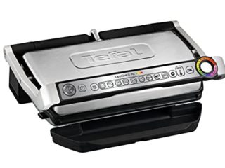 Tefal Optigrill+ XL GC722D16 - Plancha de 2000 W de superfície estriada XL y 9 programas de cocción con indicador de cocción y modo manual y de descongelación
