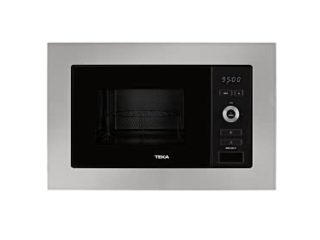 Teka MWE 225 FI - Microondas Integración, Grill, Capacidad 20 L, 5 Niveles de potencia, 800 W, Acero Inoxidable, Cristal, Gris y Negro