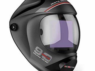 Tekware Casco de Soldadura de Auto Oscurecimiento con Energía Solar Color Verdadero Pantalla Grande, Lente 4C Hemisférica, Máscara de Soldador de 4 Sensores para TIG MIG Soldadura de Arco Molienda