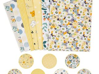 Tela Algodon Telas Patchwork, Comius Sharp 6 Piezas 50 CM x 40 CM DIY Tela de Algodón de Dibujos Animados de Algodón para Patchwork Acolchado Almohadas Cojín Cubrir Tela Telas a Coser (7 Pieces B)