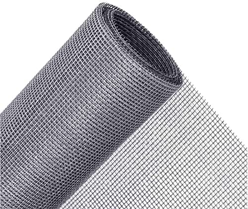 Tela Mosquitera para puerta y ventana, malla mosquitera Fibra de Vidrio de color gris (150 x 500 cm)