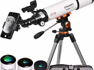 Telescopio Astronómico Profesional para Adultos Principiantes - Portátil y Potente 20x-250x, Fácil de Montar y Usar - Ideal para Observar la Luna, Planetas, Galaxias y más - Incluye Manual en Español