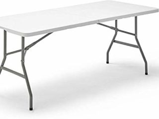 TENCO TG180 Mesa Plegable, Polietileno de Alta Densidad, Blanco