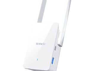 Tenda A27 Repetidor WiFi 6 AX1800, Amplificador y Extensor, Doble Banda 574 Mbps en 2.4 GHz y 1201 Mbps en 5GHz, Puerto Gigabit, Antenas 2*5dBi, Modo de Punto de Acceso, Configuración Fácil