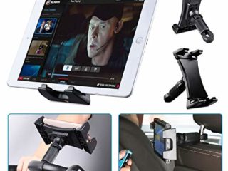 Tendak Soporte de Bicicleta estática para Tablet, portátil Reposacabezas Caminadora Ejercicio Gimnasio Manillar Micrófono Soporte 360° Ajustable para iPad Pro, iPad Mini 4.7-12.9" Tabletas Teléfono