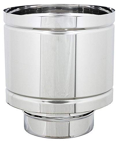 Terminal para chimeneas de 4 vientos de acero inoxidable con base redonda (DN 300)