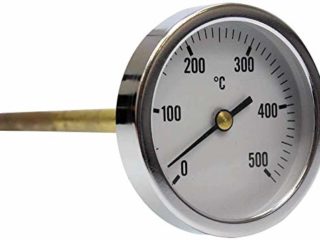 Termómetro para horno de leña, escala de 0 a 500ºC con vaina de 20,30 o 50 cm (20)