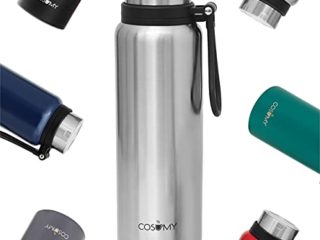 Termo Cafe para Llevar - Grande 1 Litro - Antigoteo - Botella Termica - Para Bebidas Calientes y Frias