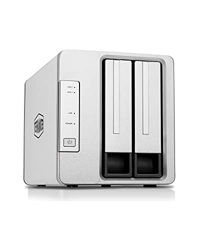 TerraMaster F2-210 NAS 2 bahías Quad Core 1GB DDR4 Multimedia de Almacenamiento en la Nube Personal (Sin Discos)