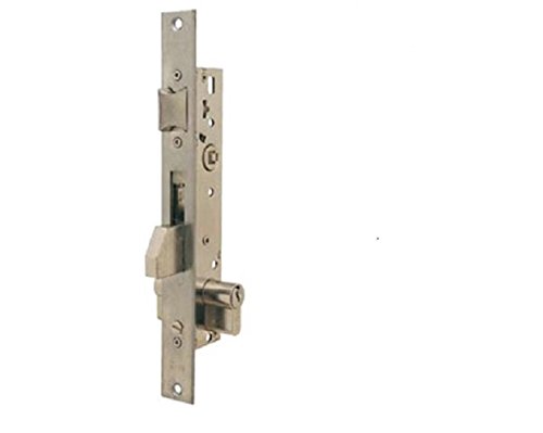 Tesa Assa Abloy 4210BE253NI Cerradura Monopunto De Caja Estrecha De Palanca Basculante Antipalanqueta Para Perfiles MetálicosInoxidable Entrada 25 mm 2210BE