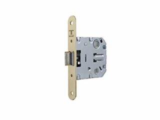 Tesa Assa Abloy - Cerradura de doble cerrojo para alto tráfico, 2004U, Frente Redondeado, Latonado