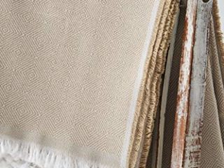 Textilhome - Funda Multiusos Foulard Cubre Cama Dante - 230x285 cm - para Funda Sofa 3 Plazas, Protector Cubre Sofa. Color Camel