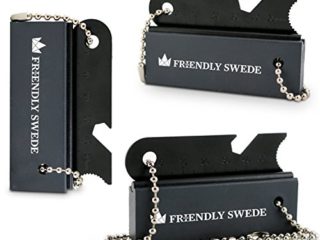 The Friendly Swede - Juego de 3 Bloques de pedernal Magnesio Firesteel Flint Firestarter Firestarter Survival Gear