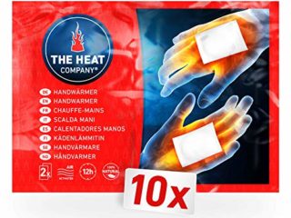 THE HEAT COMPANY Calentadores Manos - 10 Pares - Extra CÁLIDO - Calienta Bolsillos - 12 Horas de Manos Calientes - Calor instantáneo - Activado por Aire - Puro Natural