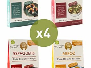 The Konjac Shop - Pack Variado de Pasta Shirataki, 4 unidades