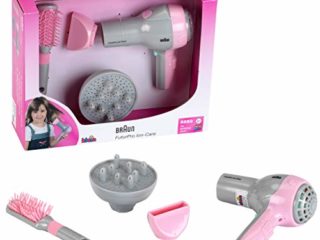 Theo Klein 5850 Secador Braun | Secador para niños con cepillo y difusor incluidos | Juguetes para niños a partir de 3 años