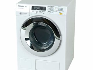 Theo Klein 6941 Lavadora Miele I Cuatro programas de lavado y sonido original I Funcionamiento con y sin agua I Juguete para niños a partir de 3 años