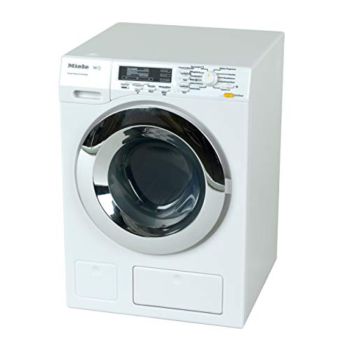 Theo Klein 6941 Lavadora Miele I Cuatro programas de lavado y sonido original I Funcionamiento con y sin agua I Juguete para niños a partir de 3 años