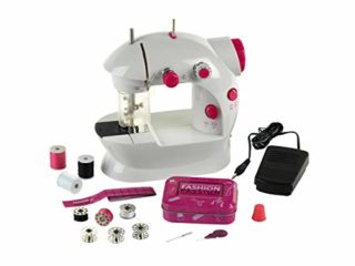 Theo Klein 7901 Máquina de coser para niños Fashion Passion I Con pedal para el pie, 2 velocidades y numerosos accesorios I Juguete para niños a partir de 8 años
