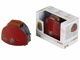 Theo Klein 9578 Tostadora Bosch I Con función mecánica de tostado I Incluye 2 rebanadas de pan de juguete I Juguete para niños a partir de 3 años