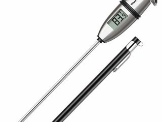 ThermoPro TP02S Termómetro Cocina de Lectura Instantánea en 5 Segundos Termómetros Alimentos Digital con Sonda Larga para Carne Barbacoa Comida Liquidos Aceite Agua