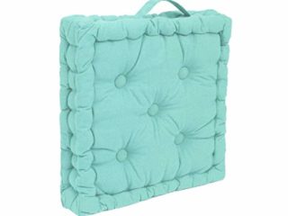 thesecrethome.es - Cojines Acolchados para Silla de 40 x 40 CM - Cojín de Suelo con Asa - 100% Algodón - Decoración Hogar Ideal para Hogar, Jardín o Terraza (Verde Menta)