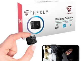 THEXLY Cámara espía Oculta Cuadrada HD 1080p - Mini cámara espía WiFi para Ver en el móvil - Vigilancia camuflada con Sensor de Movimiento y visión Nocturna