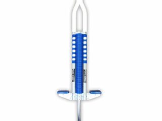 Think Gizmos Palo Saltador Pogo para Jinetes 80lbs A 160lbs - Saltador Pogo King Palo para Niños Y Niñas (y Adultos Ligeros) - Calidad De Construcción Sólida (Azul y Blanco)