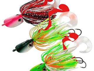 THKFISH Señuelos de Pesca Jigs de Pesca Señuelos de lubina Swim Jig Head Anzuelos de Pesca de mar Agua Salada 3Piezas 80g