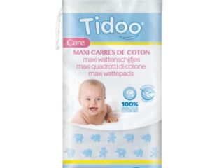 Tidoo Maxi Carrés Coton BIO – Paño cuadrado de algodón grande para bebés, 50 unidades