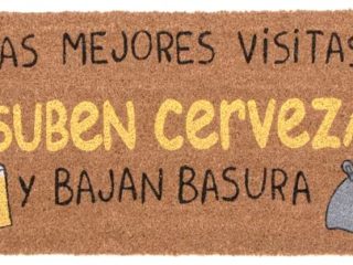 TIENDA EURASIA® Felpudos Entrada Casa Originales y Divertidos - Material : Fibra de Coco con Base Anti-Deslizante de PVC - Medida : 40x70 cm (Cerveza)