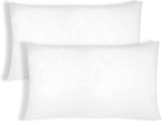 TIENDA EURASIA® - Pack de 2 Rellenos de Cojín, Relleno de Fibra Hueca Neotherm® con Gran Capacidad de recuperación, Resistente al Uso y a Lavados (30 x 50 cm)