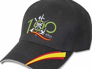 Tiendas LGP- Barbaric- Gorra Bordada 100 Años Aniversario de la Legión Española, Talla única. con Presilla de adaptación, Color Negro